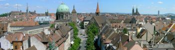 Blick über die Dächer von Nürnberg
